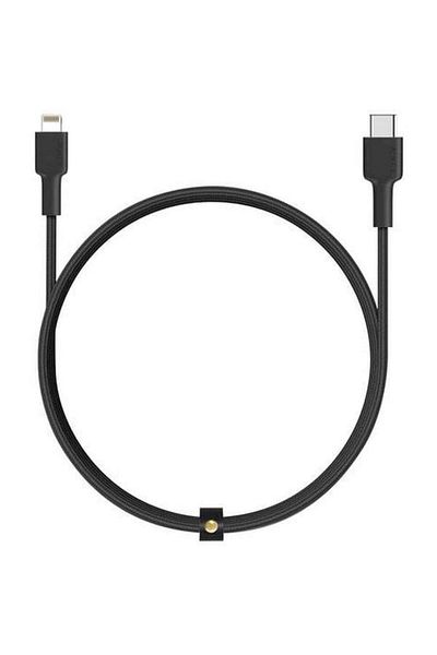 AUKEY Nylon Braided USB-C To Lightning Cable 0.9m Black