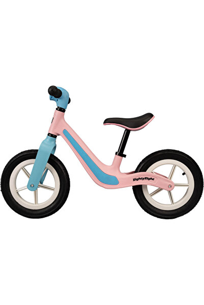 ACTION ONE Bicicleta fara pedale cu lumini si muzica Toddler, roti gonflabile de cauciuc, 12 inch, roz