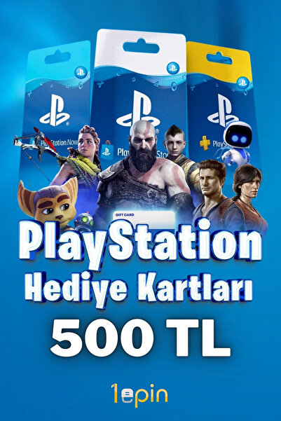 1epin Playstation Store Hediye Kartı 500 TL