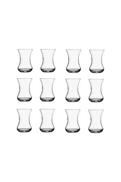 Paşabahçe Vefa Thin Waisted Tea Cups 24 Pieces