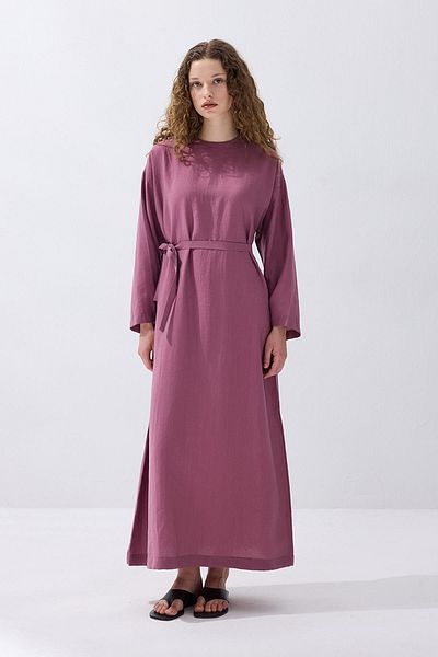 Hooopstore Βασικό φόρεμα Lyocell Cupra Plum