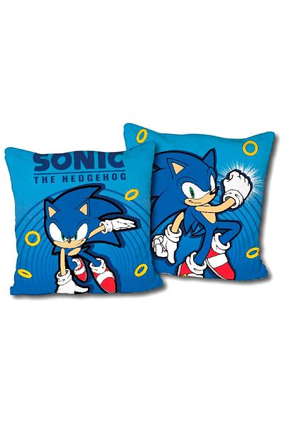 Sonic Multicolored pillow, double-sided, diameter 38x38 cm, Sonic
