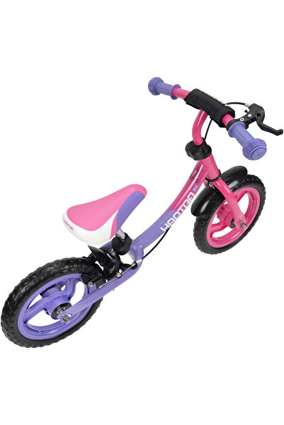 ACTION ONE Joy balance bike, with brake, 12 inch, purple with pink