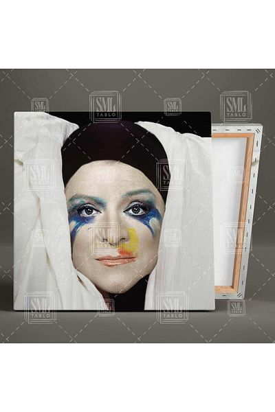 SML TABLO Coperta albumului Ceki Müren Art Sun Square Canvas Print