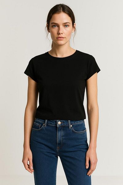 HAKKE Ribbed Bat Sleeve T-Shirt