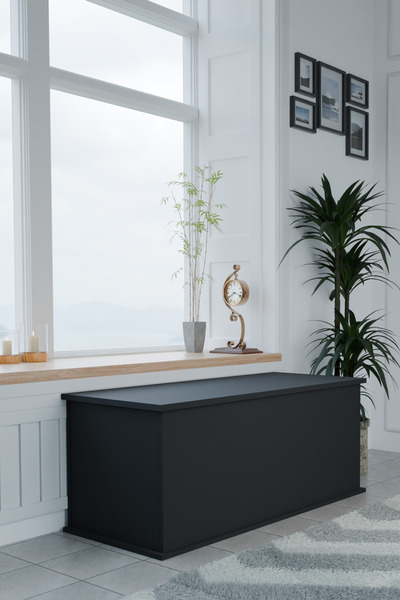 ECM Sandık Dekoratif Ahşap Lüks Sandık Çeyiz Sandığı Salon Antre Mobilyası Organizer Saklama Kutusu