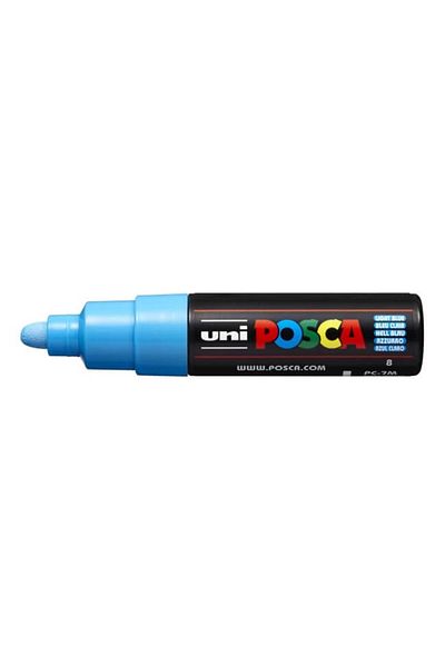 POSCA Marker cu vopsea PC-7M 4,5-5,5 mm - albastru deschis