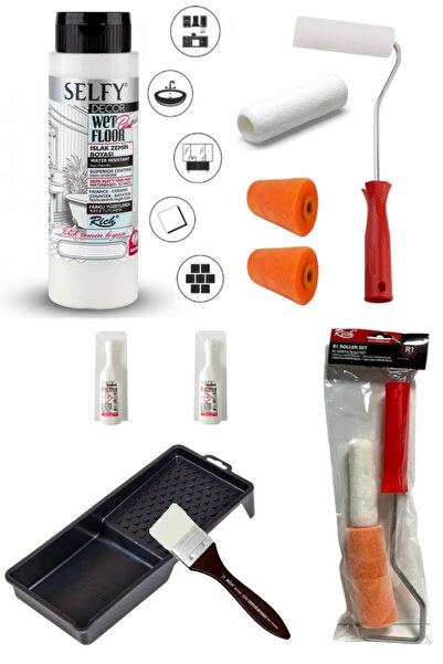 arttone Selfy Decor Islak Zemin Boyası Beyaz 500 ML Tezgah,Fayans,Granit,Merm...