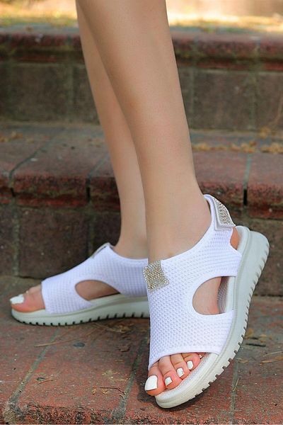 Bukond Daily Women's Knitwear Stone Sandals Soft Comfortable Orthopedic