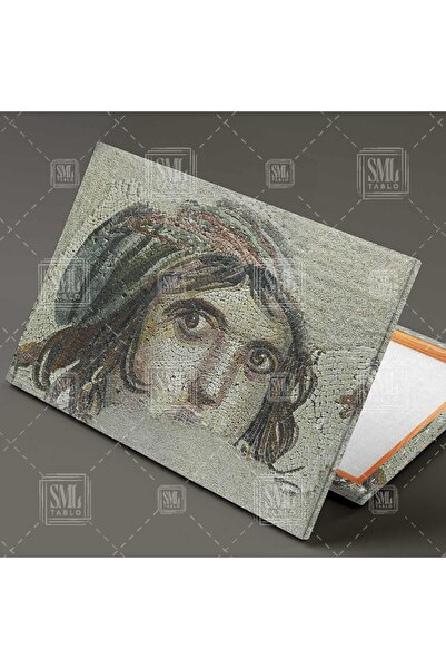 SML TABLO Zeugma Çingene Kızı Mozaik Nizip Türkiye Yatay Kanvas Tablo