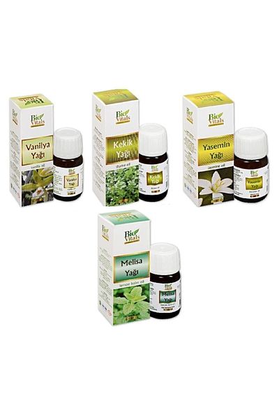 Bio Vitals 20 Ml Aromatic Massage Oil Set - Vanilla, Thyme, Jasmine and Lemon Balm Set of 4