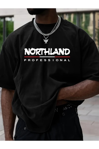 LAND MODA τμχ Xianglongfei OBM Ανδρικό μπλουζάκι με κοντό μανίκι μεγάλου μεγέ...