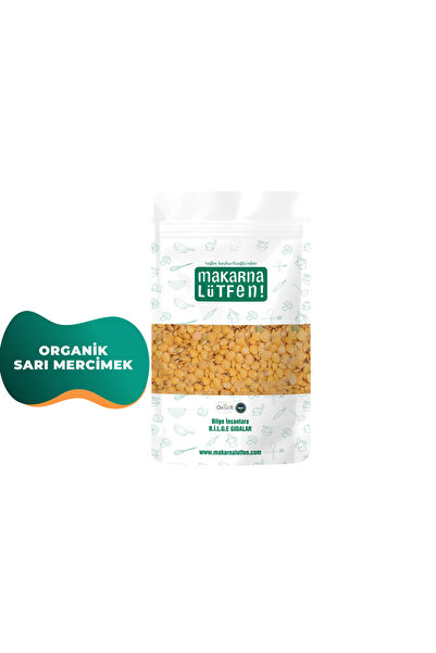 Makarna Lütfen Organik Sarı Mercimek ( 7 Ay-250 Gram)