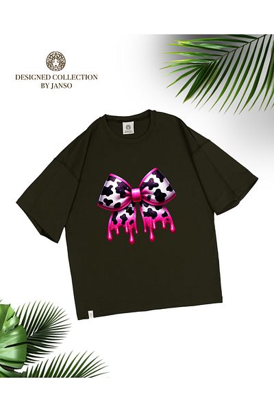 JANSO GROUP -Women Short Sleeve Flower Printed Tshirt Large Size Oversize Cotton Fabric