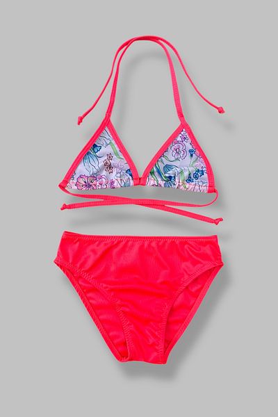 Nilmay mayo Girl's Skirted Bikini Set