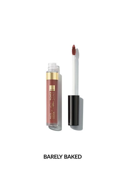 AVON Power Stay Matte Liquid Lip Colour Barely Baked