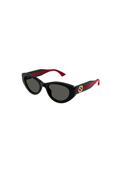 Gucci Gg 1862S 004 52 Women's Cat Eye Black Bone Sunglasses