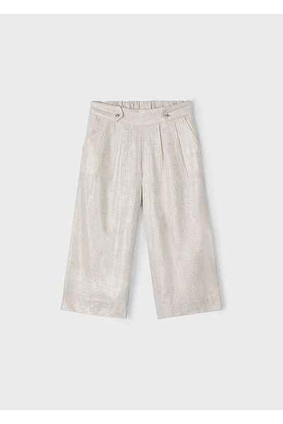 MAYORAL 3551 Girl's Cream Linen Trousers