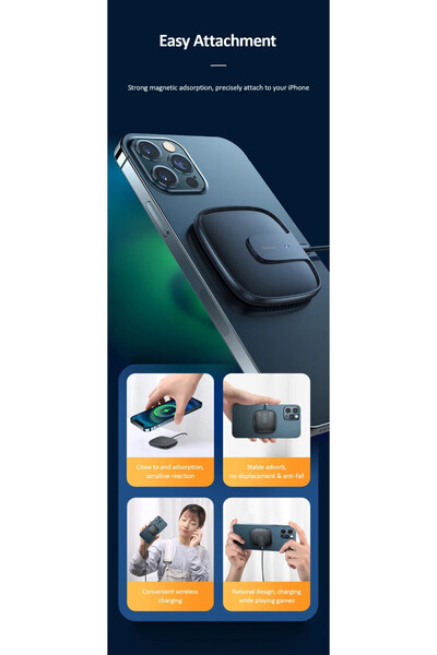 Usams W1 Extra-thin 15W Qi Magnetic Fast Wireless Charger