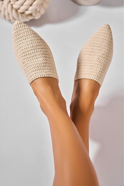 Joana Παντόφλες/Παντόφλες Bej din Textil Anaya