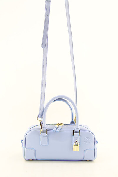 HNB Kadın Mavi Asma Kilitli Baget Çanta