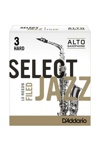 Daddario D\'Addario Woodwinds Select Jazz Alto Saxophone Reed No:3 Hard