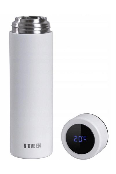 Noveen Termos Noveen TB2311 White Mat, LED, 450 ml (Alb mat)
