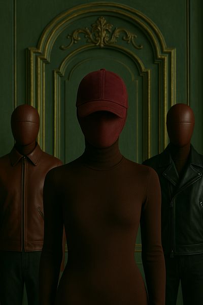Mumcu's Leather Msl Baseball Cap Cherry Claret Red Unisex Leather Hat