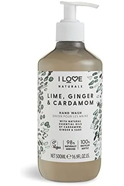 I Love Naturals Lime, Ginger & Cardamon Hand Wash, Vegan-Friendly - 500ml