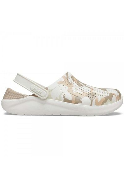 Crocs Saboți Crocs LiteRide Printed Camo Clog 48-49 EU - M13 US Alb - Almost White