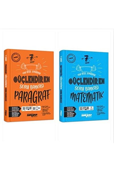 Ankara Yayıncılık 7. Sınıf Paragraf Güçlendiren Soru Bankası & 7. Sınıf Matem...