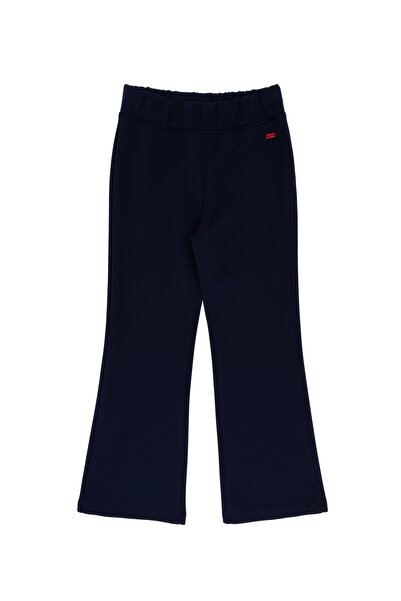U.S. Polo Assn. Kız Çocuk Lacivert Yüksek Bel Flare Eşofman Altı 50306283-VR033