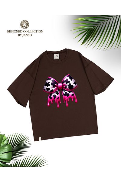 JANSO GROUP -Women Short Sleeve Flower Printed Tshirt Large Size Oversize Cotton Fabric