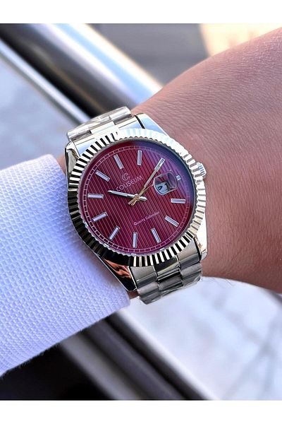 Coliseum Steel Band Calendar Dial Boxed Series Men's Wrist Watch Ft.Cls.E015
