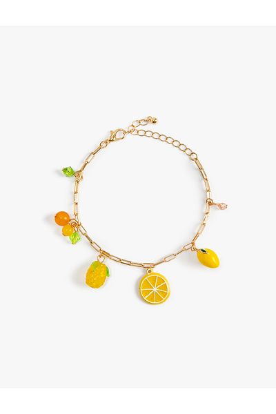 Koton Chain Bracelet Lemon Charm Detailed Dangle