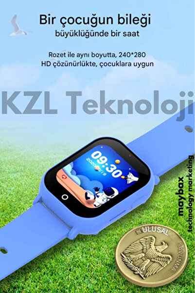 Maybax Sim Kartlı Wonlex Kt01 Akıllı Çocuk Saati Sesli-görüntülü Gürüşme Gps Konum Takip Btk Kayıtlı