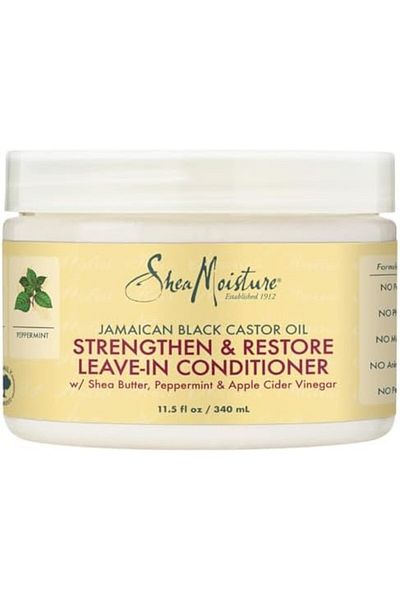 Shea Moisture Leave in Conditioner with Jamaican Black Castor Oil for Hair Growth, Strengthen & Rest