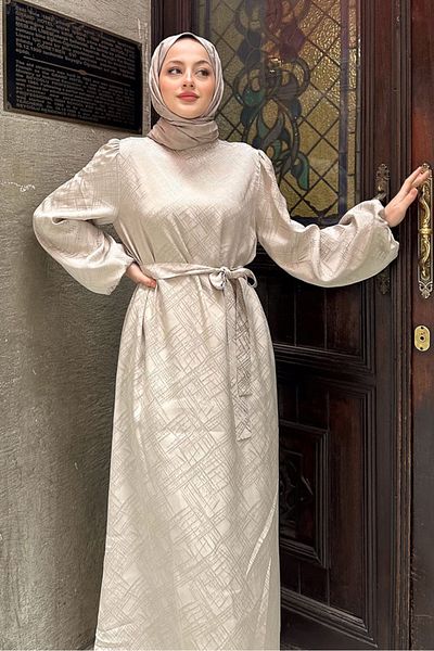 ANONİM STORE Bella Stylish Φόρεμα - Μπεζ