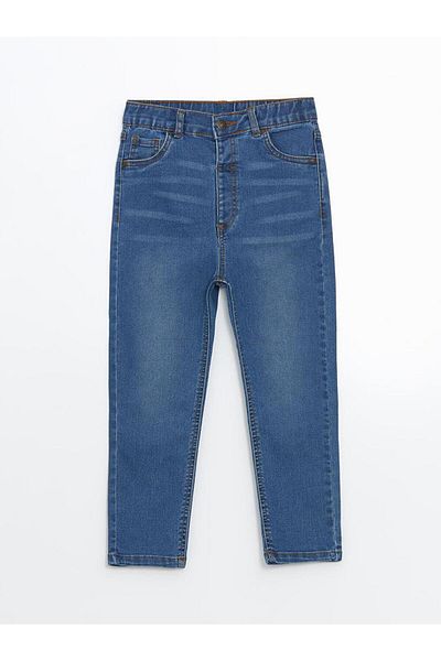 LC Waikiki Pantaloni de jeans pentru băieți LCW Kids cu talie elastică
