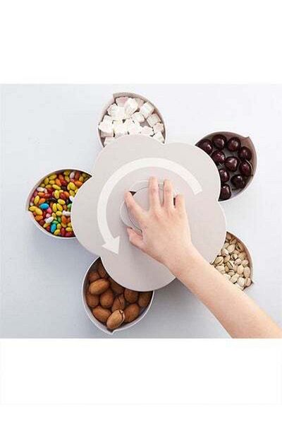 HALAMODO Flower Petal Candy Storage Box Grey/Blue 38cm