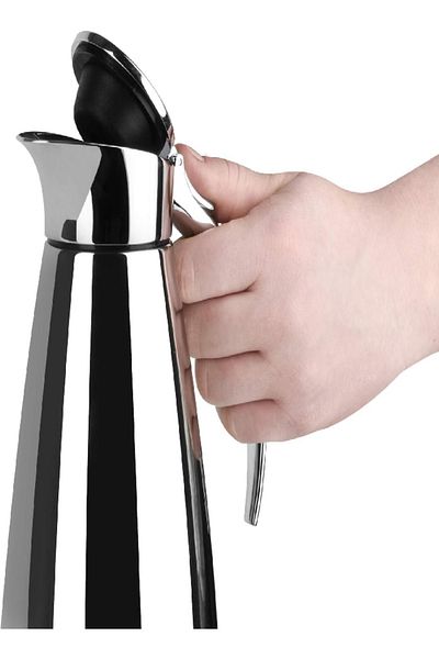 emsa Eleganza Vacuum Flask 0.6L, stainless steel, dishwasher safe, sleek design, durable build.