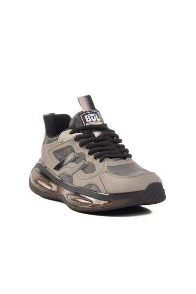 Bulldozer Gray Air Sole Men's Sports Shoes 250422 m Narrow Fit