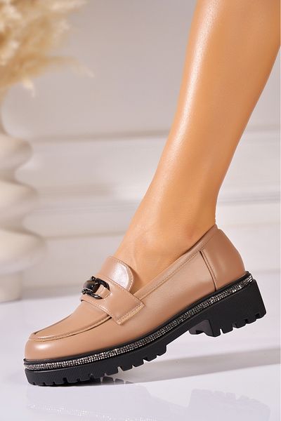 Joana Loafers Dama Piele Ecologica Kaki Katelyn
