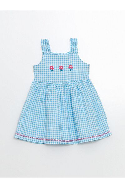 LC Waikiki Rochie de in pentru fete cu guler pătrat