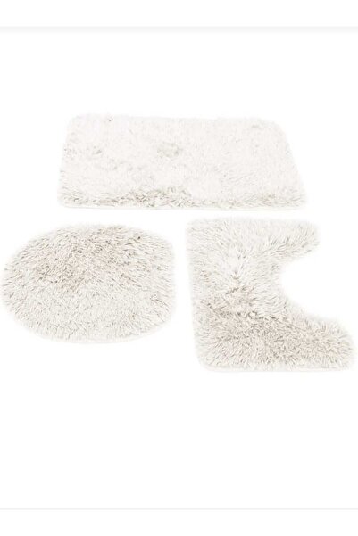 Aurora Brilliant Toilet Set Bathroom Mat Non-Slip Base Bathroom Set 3-Piece T...