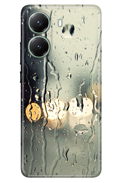 POCO X7 Pro Telefon Kılıfı Dekoratif Silikon Baskılı Kapak Yağmurlu Bir Akşam