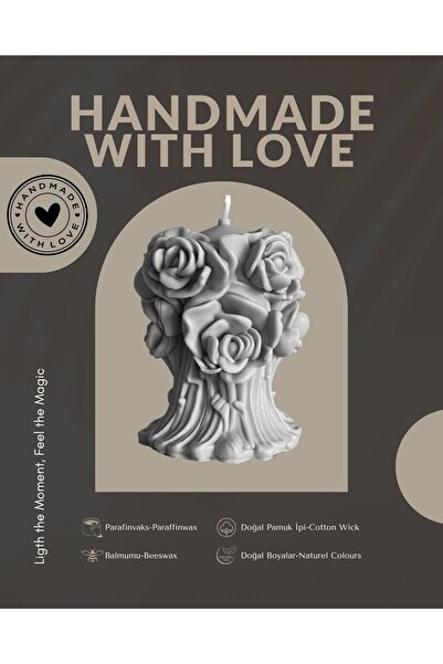 Candle Gül Bahçesi-Rose Harmony Dekoratif Mum