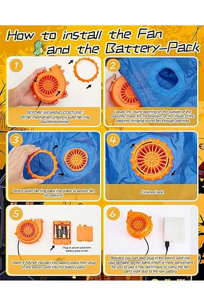 fulina Inflatable clothes, 160-190CM for adults, 100-120CM for children, suitable for role-playing parties