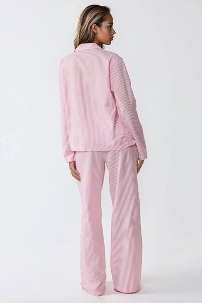 Hiccup Çizgili Pamuklu Pijama Takımı