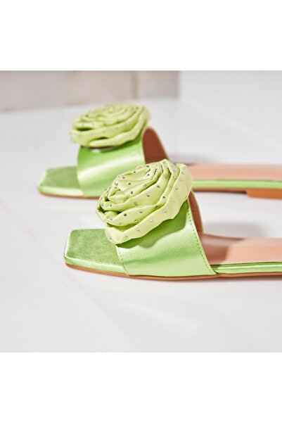 Joana Παντόφλες/σαγιονάρες Zaylea σε πράσινο χρώμα